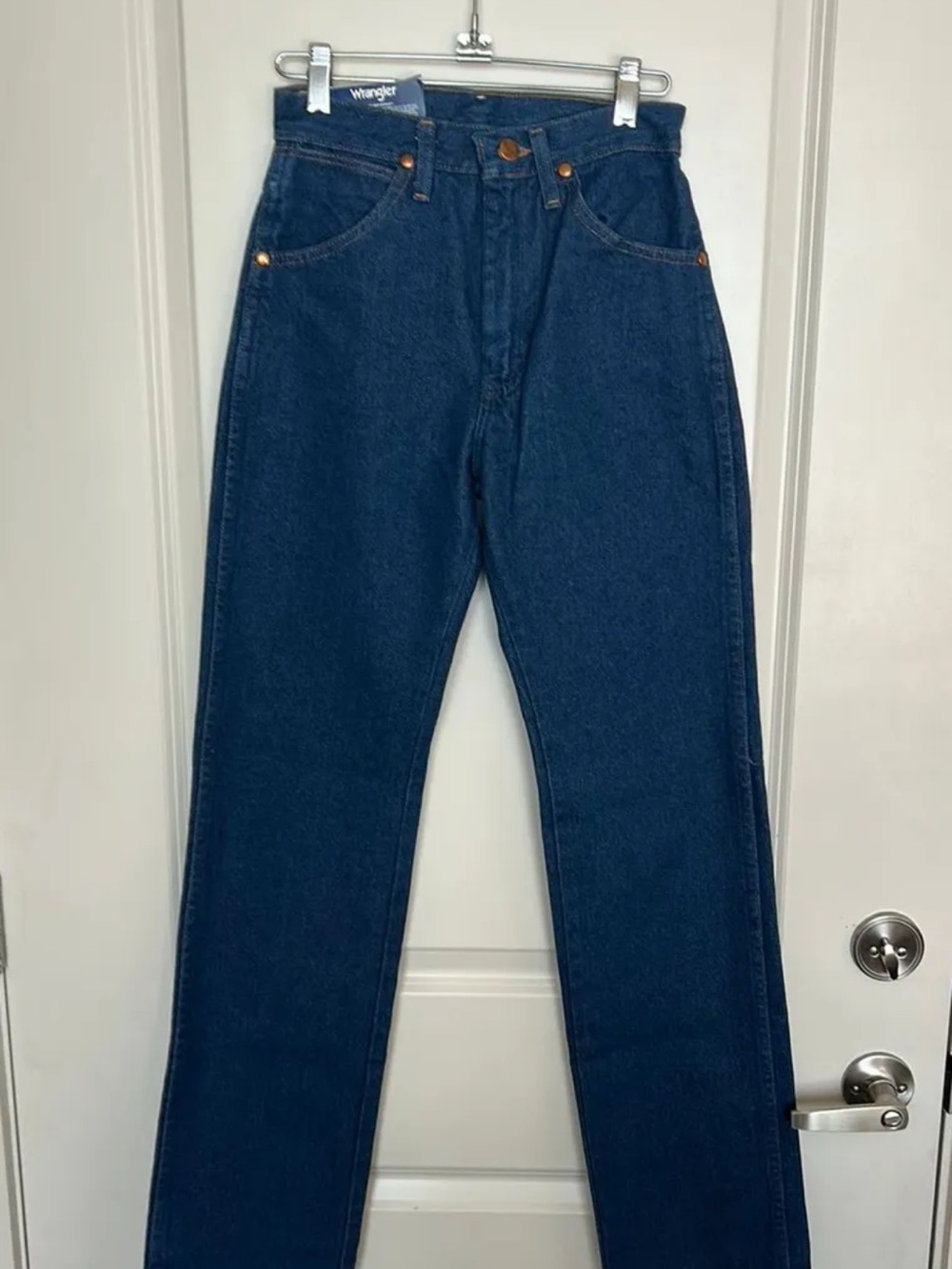 Wrangler Straight Leg Jeans - Indigo Blue Denim